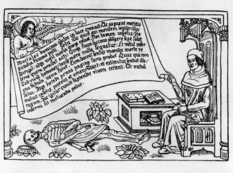 Illustrazione per la Danza Macabra, pubblicata a Parigi, 1485